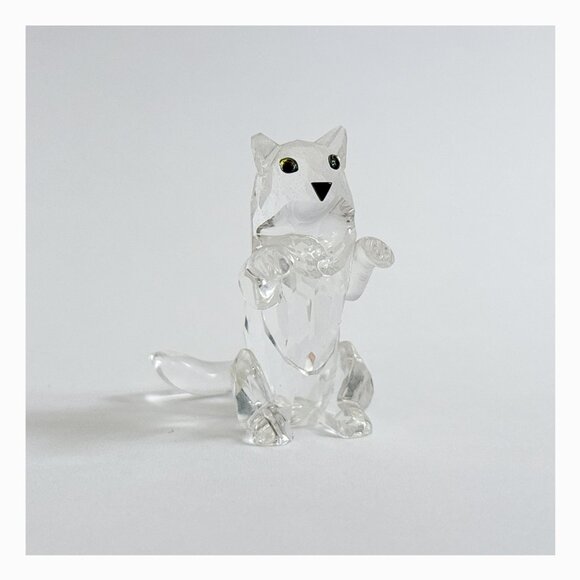 Swarovski - Vintage RETIRED Crystal Begging Kitten, "Pets Corner" (1991-1995) - Picture 3 of 9
